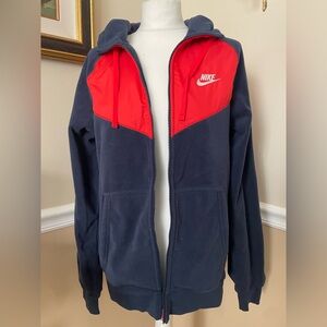 NEW Nike Men’s Fleece Full Zip Hooded Jacket Size S